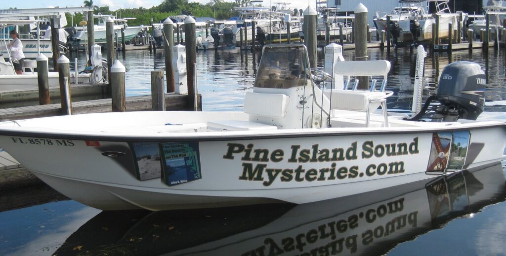 John was always easy to spot traveling in his boat in Pine Island Sound.