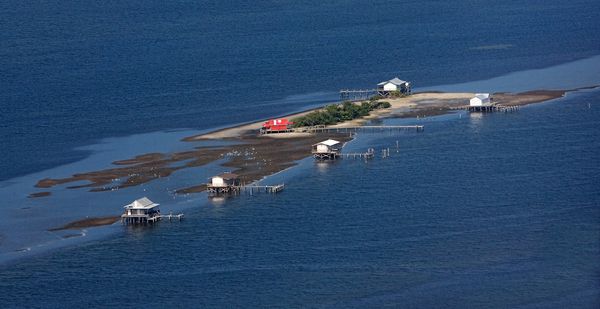 Historical fish shacks in Pine Island Sound, which were built in the 1920’s.  The fishermen lived there and stored their catches on ice until a weekly supply boat picked up the fish to send via rail from Port Charlotte to northern cities.