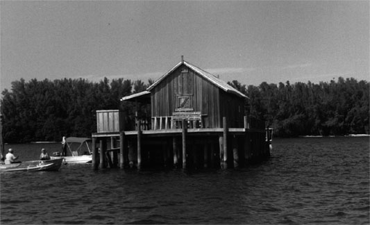 This is an old picture of the “Punta Blanca” fish shack.  John’s grandfather, Dawson McDaniel, and his uncle, Frankie Daniels, owned this fishing shack in the 1970’s.  John spent most weekends there with his family catching fish and exploring the barrier islands.