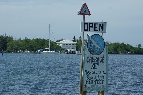 The channel into Cabbage Key from the Intercoastal Waterway (ICW), the only way to access this historic gem.